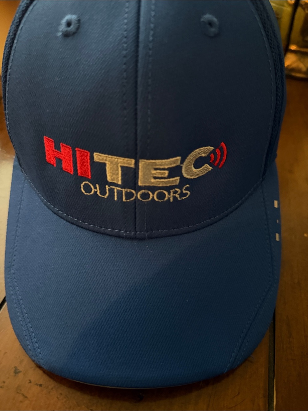 Hi-Tec Navy Blue Cap with Red and Gold Logo